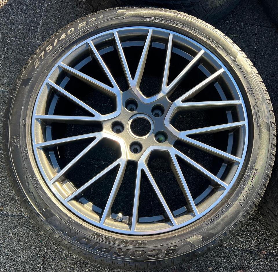 4 ORIGINAL 21" ALU WINTERRÄDER PORSCHE CAYENNE 9YA PIRELLI #24BG – Bild 4
