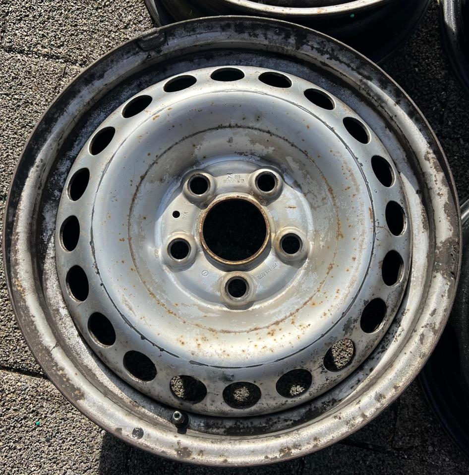 4 STAHLFELGEN 16" VW BUS T5 T6 6,5x16 ET51 5x120 FREIHAUS #229K – Bild 2
