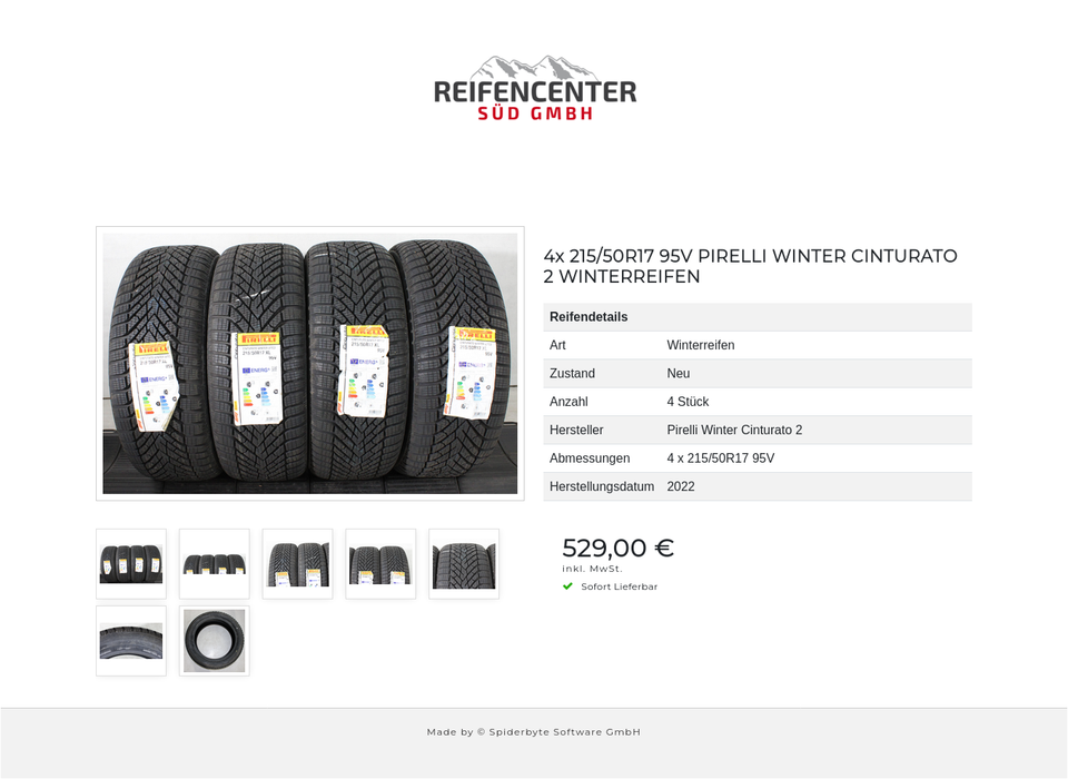 4x 215/50R17 95V PIRELLI WINTER CINTURATO 2 WINTERREIFEN #27AG – Bild 8