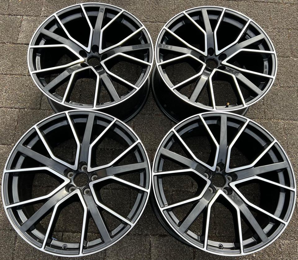 4 ORIGINAL 22" ALUFELGEN FELGEN AUDI Q7 SQ7 4M 4M0601025DP #1TAF