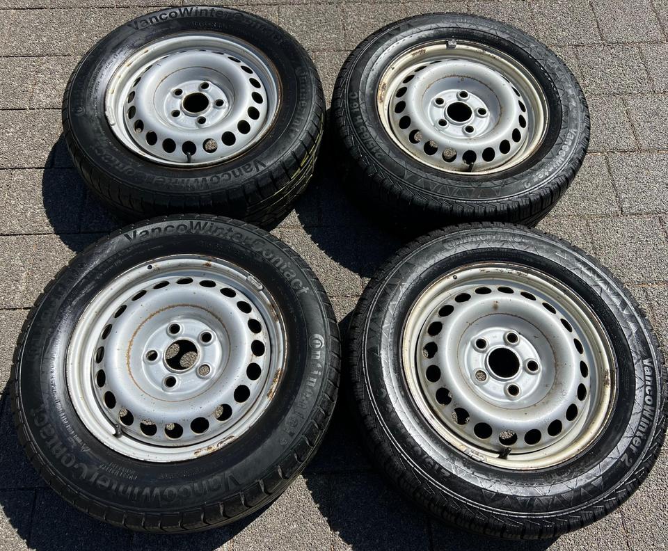 4 STAHLFELGEN 16" VW BUS T5 T6 6,5x16 ET51 5x120 7H0601027C #1WHV – Bild 2