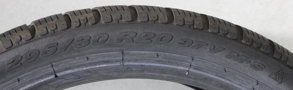 1x 295/30R20 97V PIRELLI SOTTOZERO 2 WINTERREIFEN 5,5-6MM #225V – Bild 4