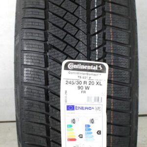 1x 245/30R20 90W CONTINENTAL WINTER CONTACT TS830P 2022 #260G