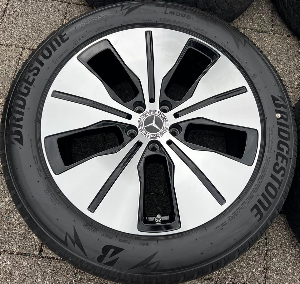 4 ORIGINAL 19" ALUFELGEN MERCEDES BENZ EQC 293 7,5x19 ET34 #216D – Bild 3
