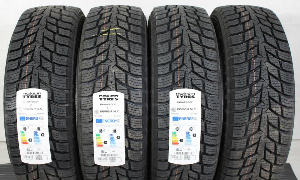 4x 195/65R16C 104/102T NOKIAN SNOWPROOF C WINTERREIFEN #1HFV – Bild 2