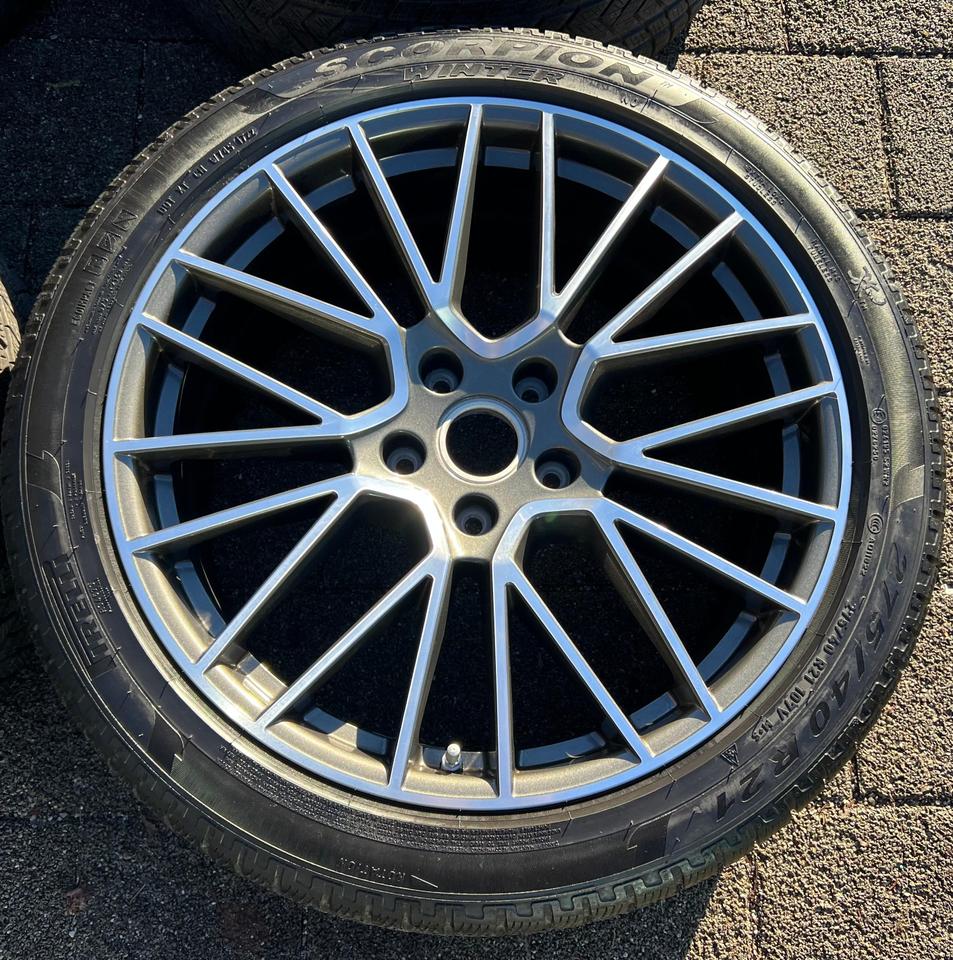 4 ORIGINAL 21" ALU WINTERRÄDER PORSCHE CAYENNE 9YA PIRELLI #24BG – Bild 5