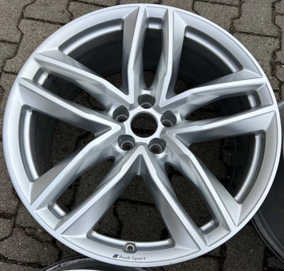 4 ORIGINAL 21" ALUFELGEN AUDI Q7 4M 4M0601025S 9,5x21 ET31 #1SGM – Bild 4