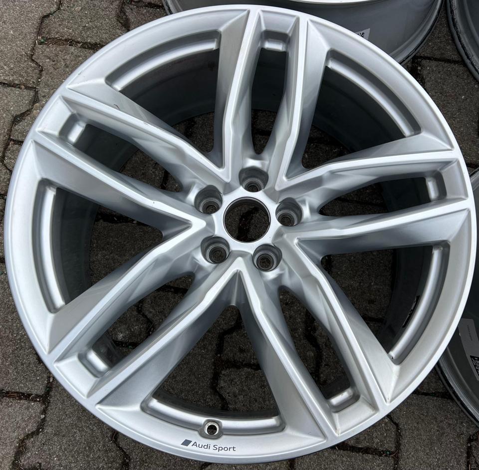 4 ORIGINAL 21" ALUFELGEN AUDI Q7 4M 4M0601025S 9,5x21 ET31 #1SGM – Bild 5