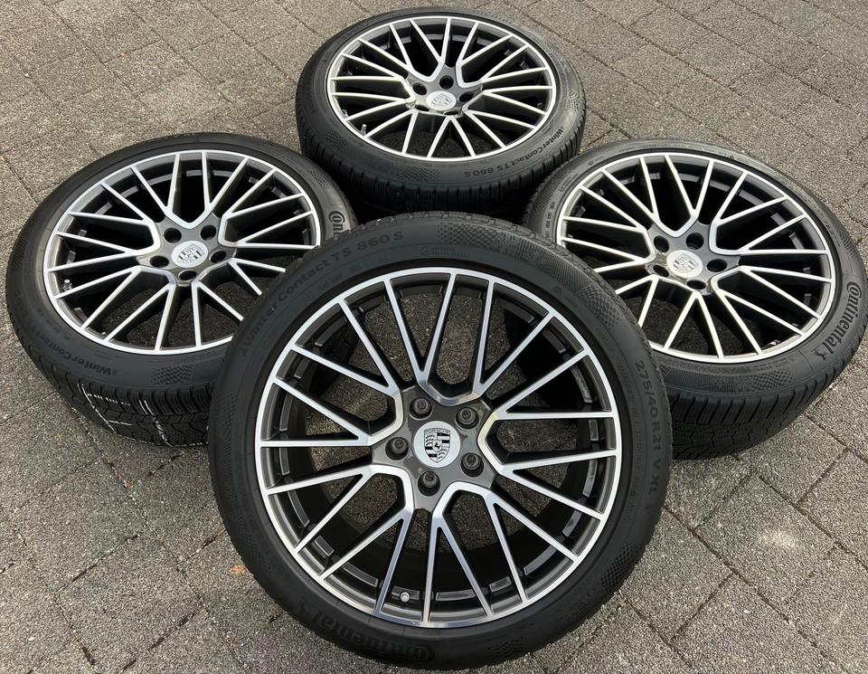 4 ORIGINAL 21" ALUFELGEN PORSCHE CAYENNE 9Y0601025BF RDKS #25WC