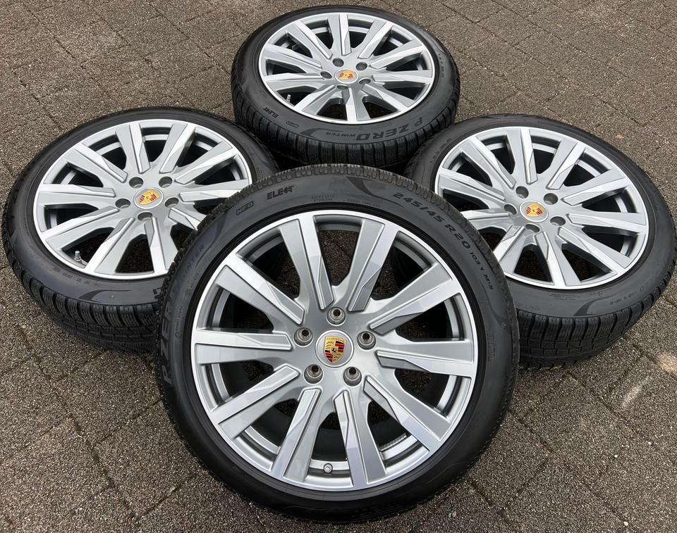 4 ORIGINAL 20" ALU WINTERRÄDER PORSCHE TAYCAN TEQUIPMENT #22SO