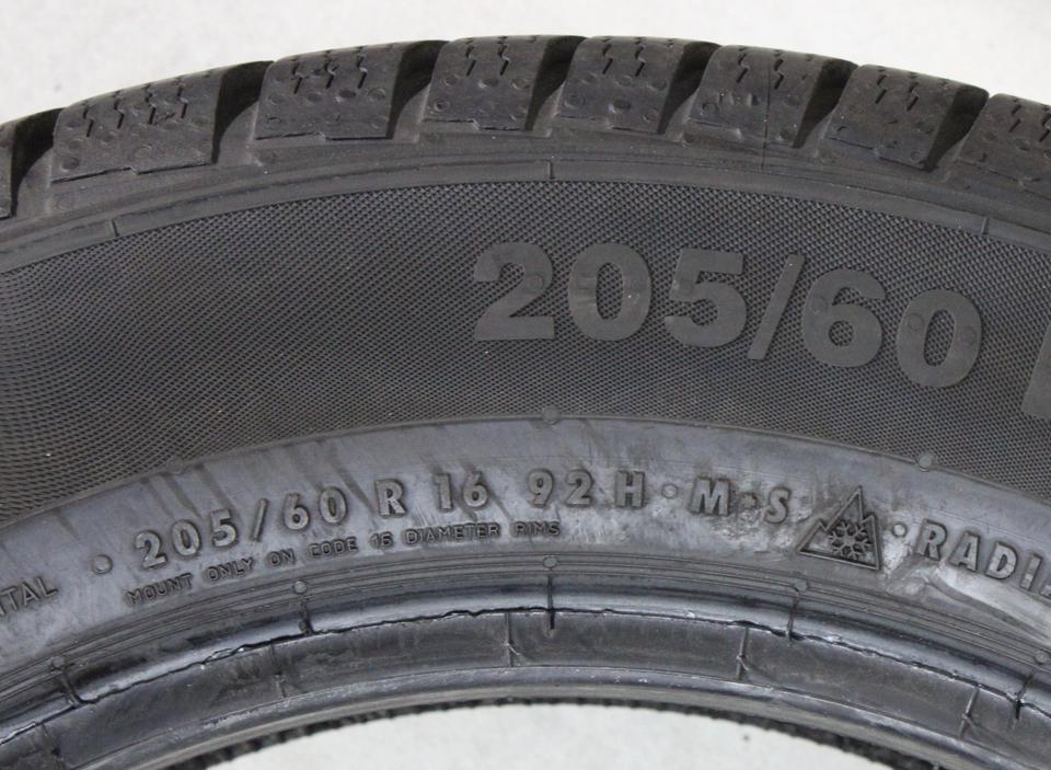 2x 205/60R16 92H CONTINENTAL WINTERREIFEN RUNFLAT 2017 #23BS – Bild 5