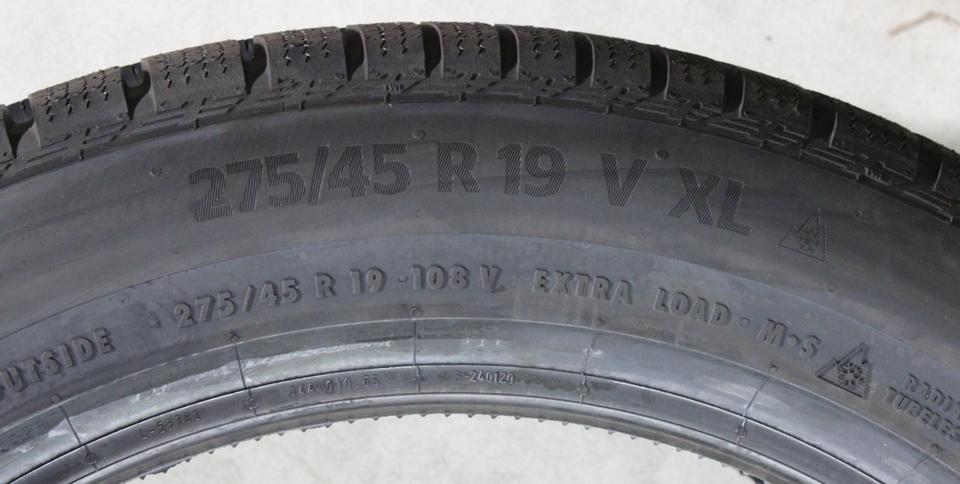 2x 225/55R19 103V 2x 275/45R19 108V CONTINENTAL 2021 NEU #27HI – Bild 8