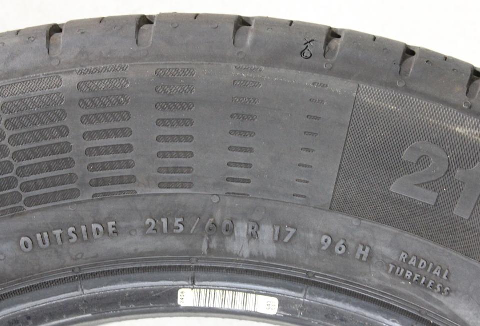 2x 215/60R17 96H CONTINENTAL ECO CONTACT 5 SOMMERREIFEN #16GN – Bild 5