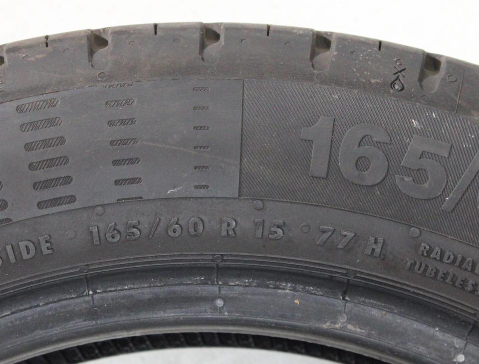 2x 165/60R15 77H CONTINENTAL ECO CONTACT 5 SOMMERREIFEN #22UC – Bild 5