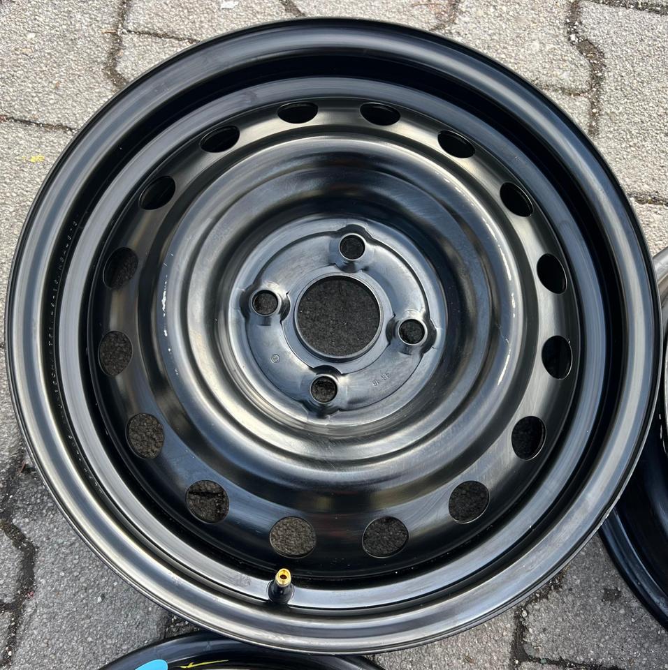 4 STAHLFELGEN 15" HYUNDAI i20 PB PBT 5,5x15 ET51 FREIHAUS #26IG – Bild 5