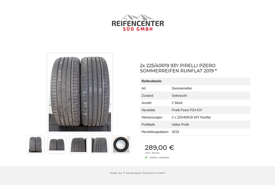 2x 225/40R19 93Y PIRELLI PZERO SOMMERREIFEN RUNFLAT 2019 * #1VPY – Bild 6