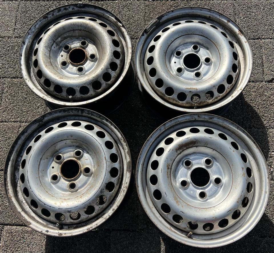 4 STAHLFELGEN 16" VW BUS T5 T6 6,5x16 ET51 5x120 FREIHAUS #229K