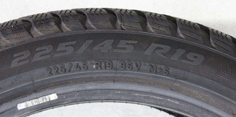 2x 225/45R19 96V PIRELLI WINTERREIFEN RUNFLAT 6MM 2019 #17AN – Bild 5