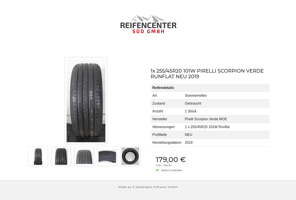 1x 255/45R20 101W PIRELLI SCORPION VERDE RUNFLAT NEU 2019 #24DS – Bild 6
