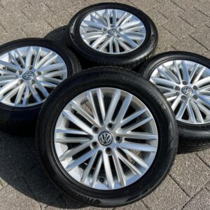 4 ORIGINAL ALU SOMMERRÄDER VW GOLF 7 VII AU 205/55R16 91V #1MNE