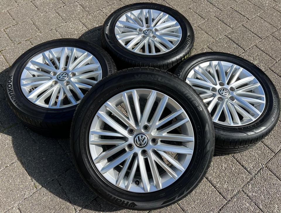 4 ORIGINAL ALU SOMMERRÄDER VW GOLF 7 VII AU 205/55R16 91V #1MNE