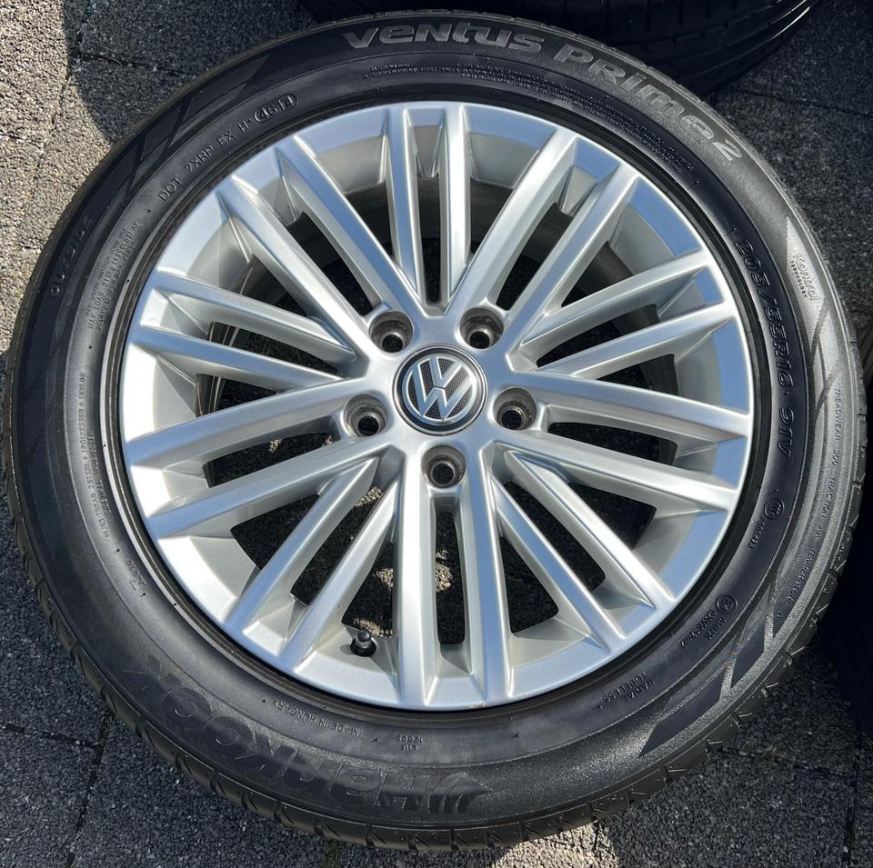 4 ORIGINAL ALU SOMMERRÄDER VW GOLF 7 VII AU 205/55R16 91V #1MNE – Bild 4