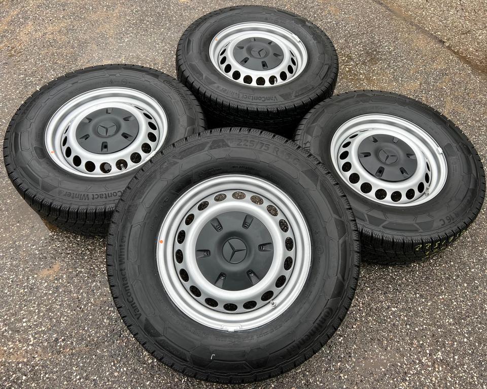 4 WINTERRÄDER MERCEDES SPRINTER W907 225/75R16C 121/120R #1DXL