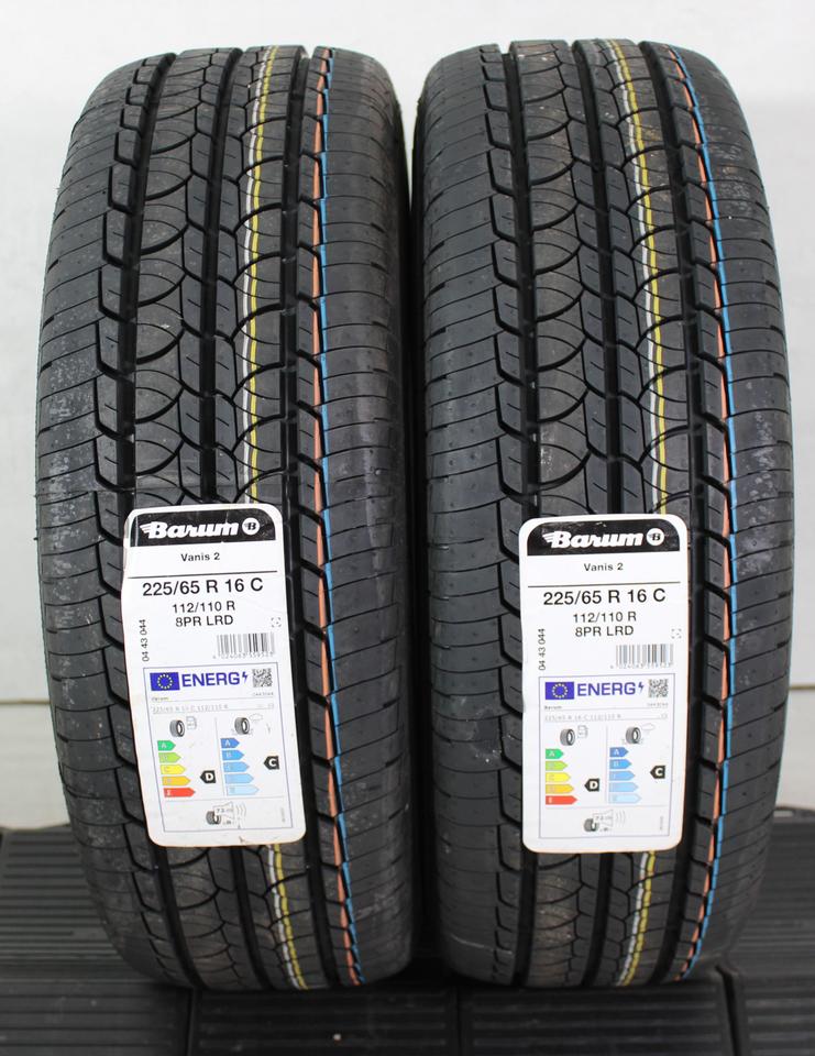 2x 225/65R16C 112/110R BARUM VANIS 2 SOMMERREIFEN 2022 NEU #1VCW