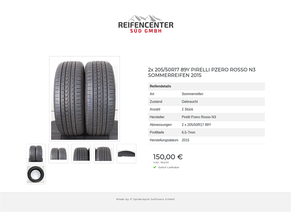 2x 205/50R17 89Y PIRELLI PZERO ROSSO N3 SOMMERREIFEN 2015 #226Y – Bild 7