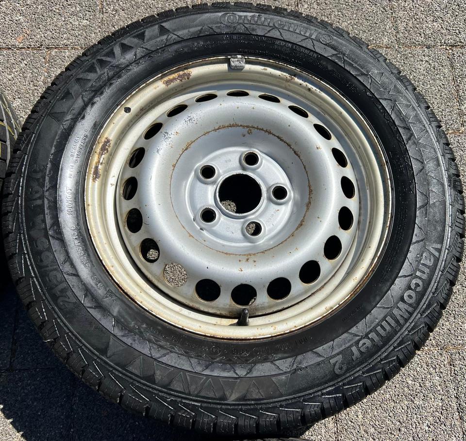 4 STAHLFELGEN 16" VW BUS T5 T6 6,5x16 ET51 5x120 7H0601027C #1WHV – Bild 3