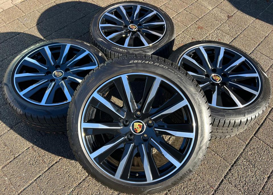 4 ORIGINAL 20" ALU WINTERRÄDER PORSCHE TAYCAN TEQUIPMENT #24BO