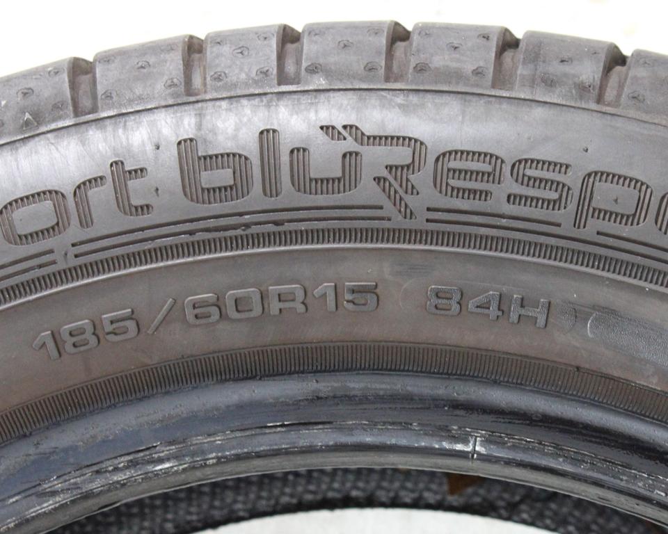 2x 185/60R15 84H DUNLOP SPORT BLURESPONSE SOMMERREIFEN #24DB – Bild 5
