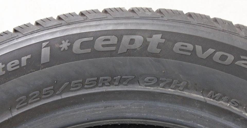 2x 225/55R17 97H HANKOOK WINTER I*CEPT EVO 2 WINTERREIFEN #220K – Bild 5