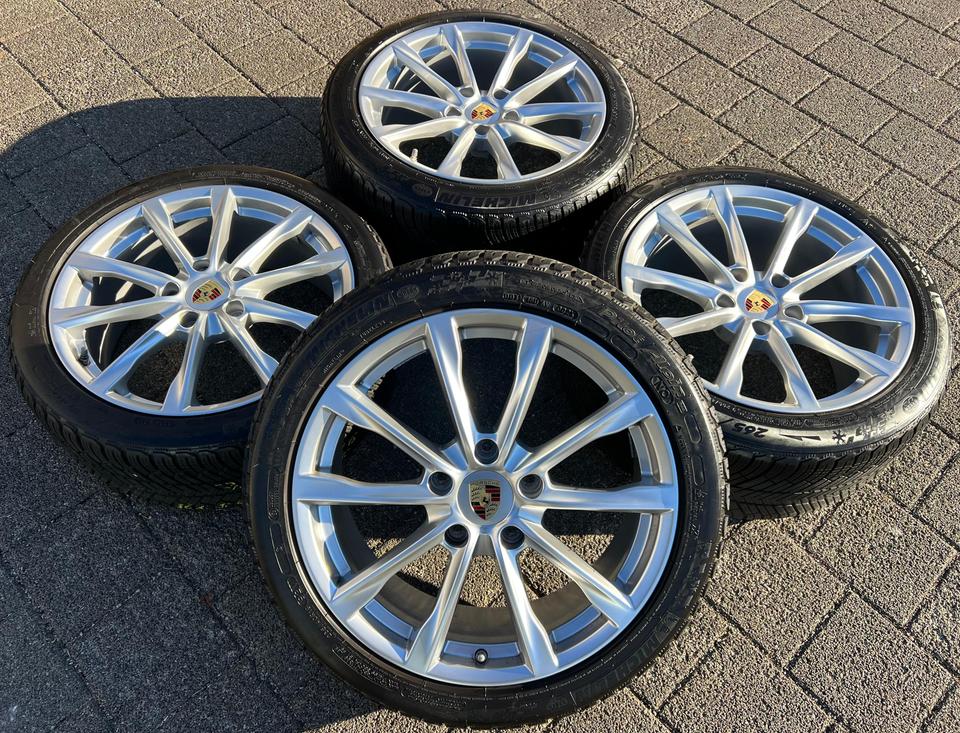 4 ORIGINAL 19" ALU WINTERRÄDER PORSCHE CAYMAN BOXSTER 982 #23ES
