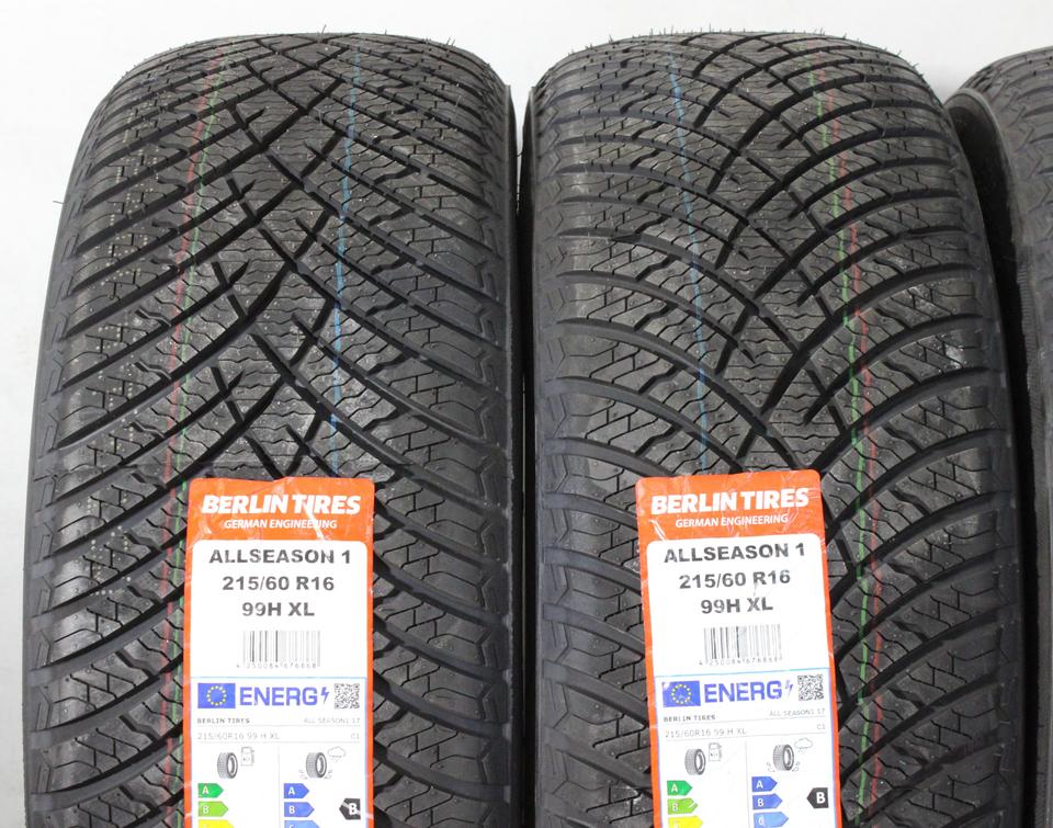4x 215/60R16 99H BERLIN TIRES GANZJAHRESREIFEN 2024 #25TE – Bild 3
