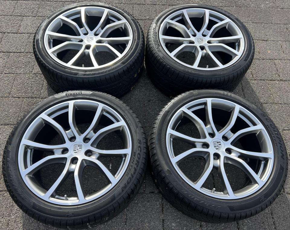 4 ORIGINAL 21" ALU WINTERRÄDER PORSCHE CAYENNE 9YA PIRELLI #23OH – Bild 2