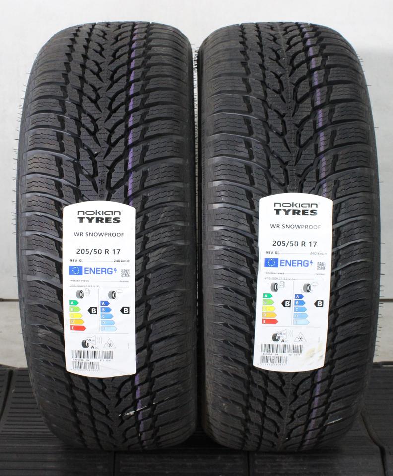 2x 205/50R17 93V NOKIAN WR SNOWPROOF WINTERREIFEN 2022 NEU #27CF