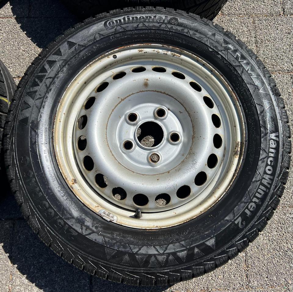 4 STAHLFELGEN 16" VW BUS T5 T6 6,5x16 ET51 5x120 7H0601027C #1WHV – Bild 5