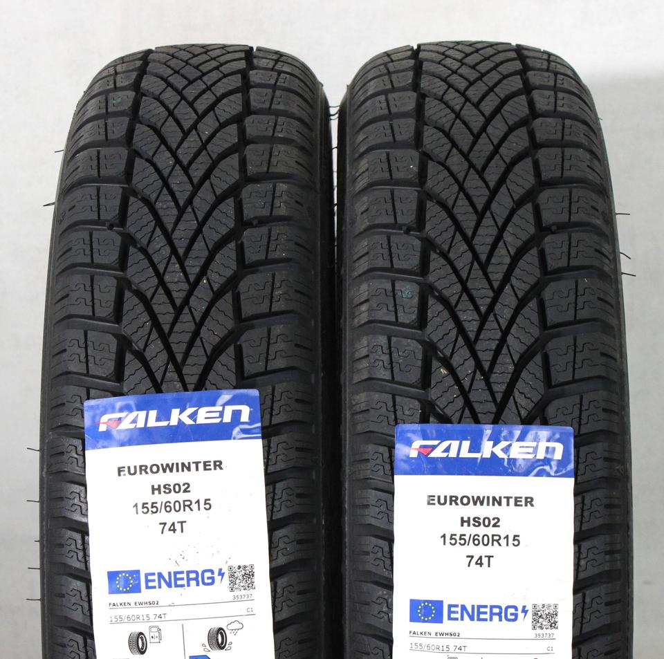 2x 155/60R15 74T FALKEN EUROWINTER HS02 WINTERREIFEN 2024 #24CK – Bild 2