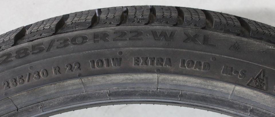 1x 285/30R22 101W CONTINENTAL WINTER CONTACT TS860S 2019 XL #21PP – Bild 4