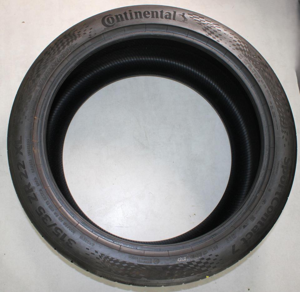 1x 315/35R22 111Y CONTINENTAL SPORT CONTACT 7 SOMMERREIFEN #1W8D – Bild 4