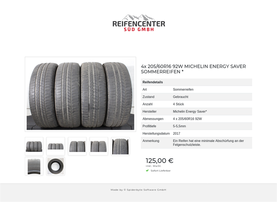 4x 205/60R16 92W MICHELIN ENERGY SAVER SOMMERREIFEN * #1Y4A – Bild 8