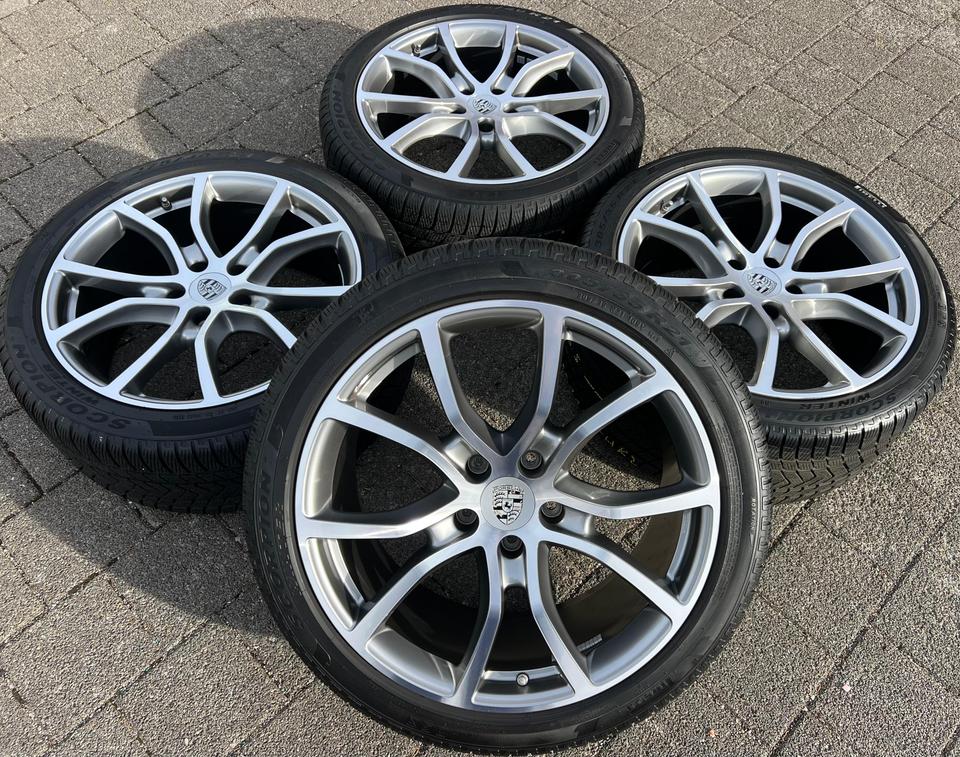 4 ORIGINAL 21" ALU WINTERRÄDER PORSCHE CAYENNE 9YA PIRELLI #23OH – Bild 8