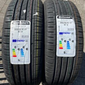 2x 205/55R17 91V CONTINENTAL ECO CONTACT 6 SOMMERREIFEN NEU #1WEE