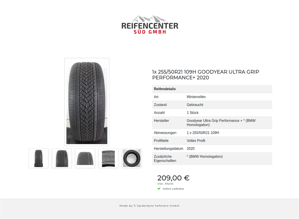 1x 255/50R21 109H GOODYEAR ULTRA GRIP PERFORMANCE+ 2020 #1VKN – Bild 6