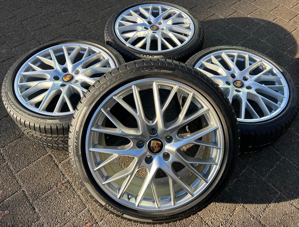 4 ORIGINAL 21" ALU WINTERRÄDER PORSCHE PANAMERA 971 FREIHAU #25ER