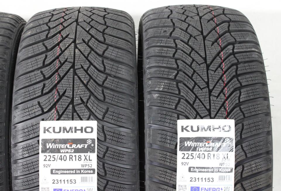 4x 225/40R18 92V KUMHO WINTERCRAFT WP52 WINTERREIFEN 2024 #24CE – Bild 4