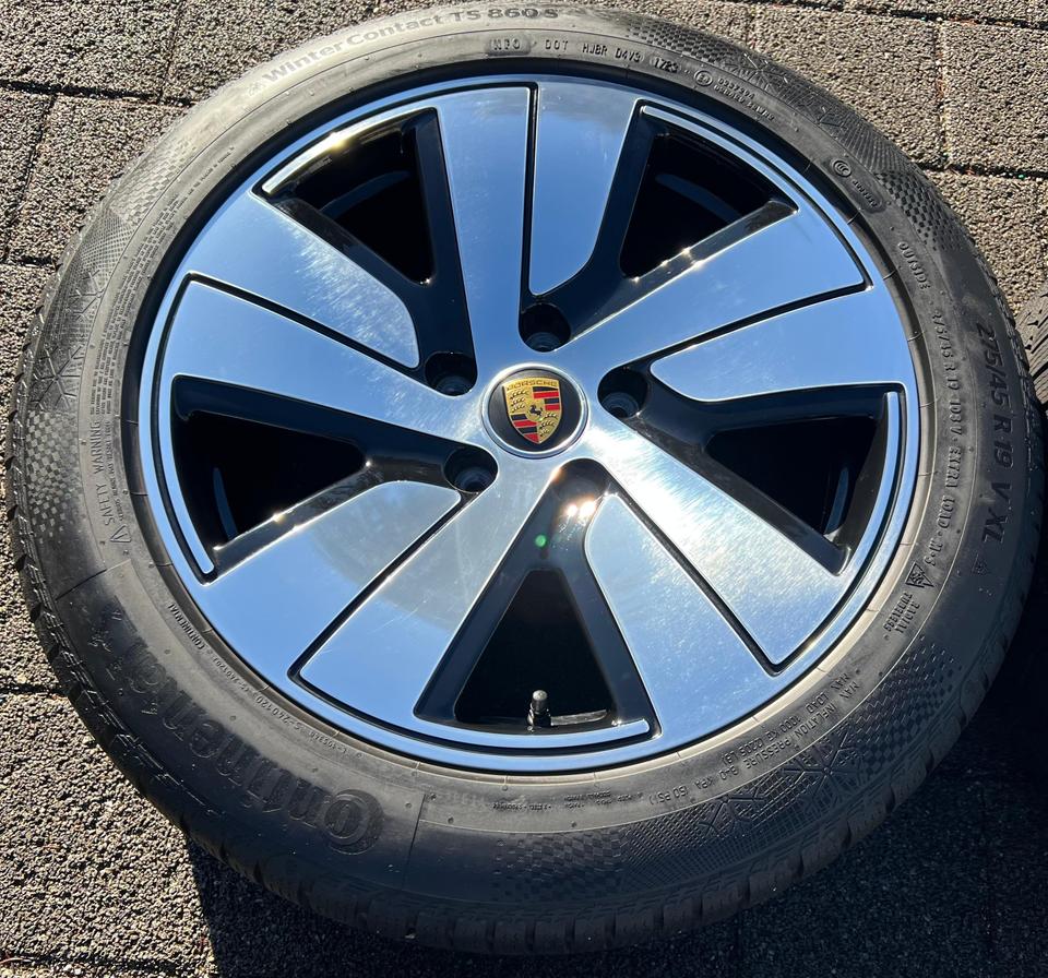 4 ORIGINAL 19" ALU WINTERRÄDER PORSCHE TAYCAN AERO CONTINEN #23GG – Bild 6