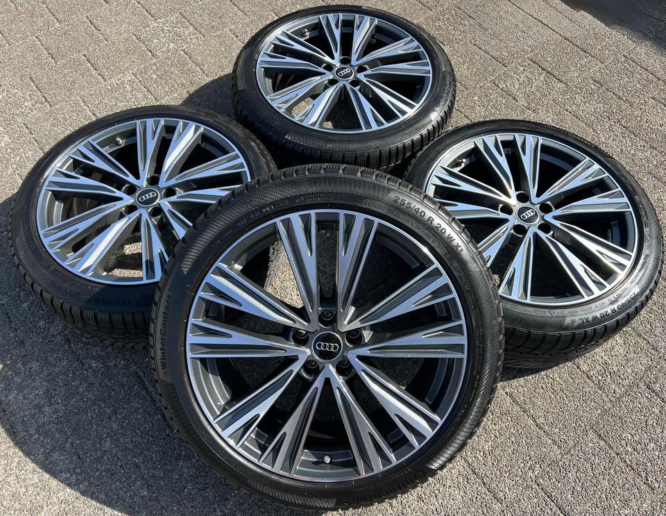4 ORIGINAL 20" ALU WINTERRÄDER AUDI A6 S6 C8 4K 4K0601025J #203Z