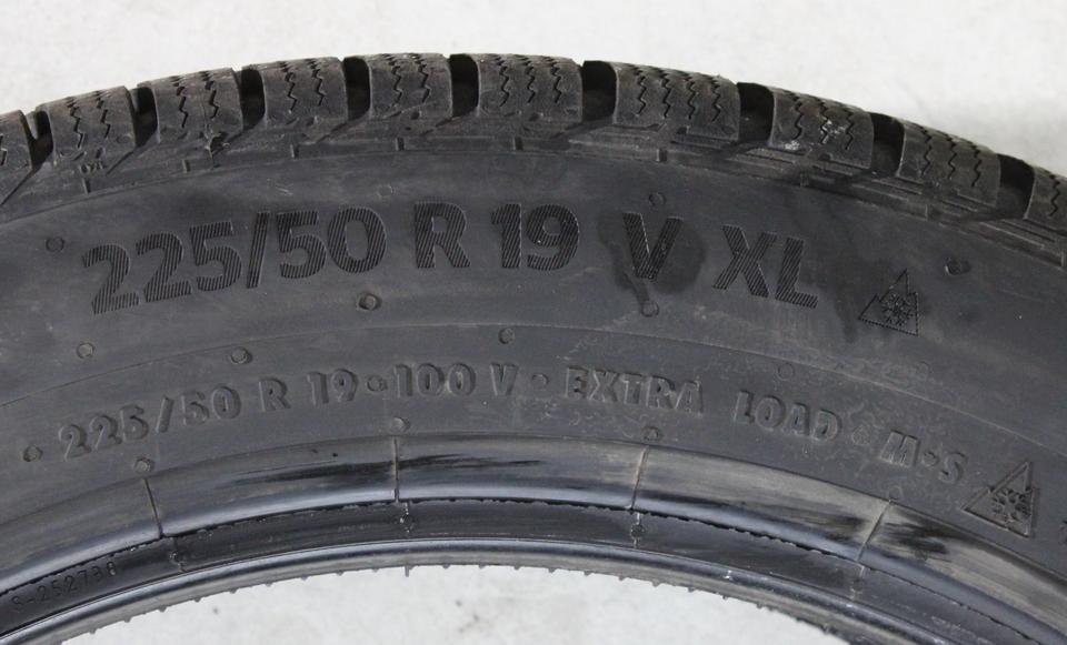 2x 225/50R19 100V CONTINENTAL WINTERREIFEN 8MM 2022 XL #24NL – Bild 5
